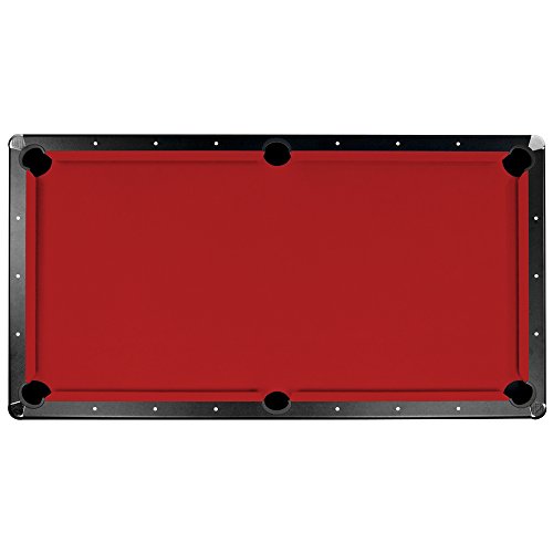 Championship Saturn II Billiards Cloth Pool Table Felt - color: Red, size: 7-Feet