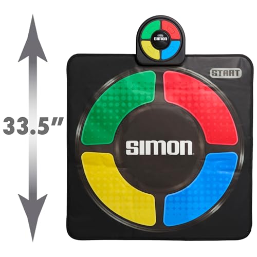 Just Play Hasbro Simon Jump Game Mat with Lights and Sounds, Electronic Memory Games for Kids, Kids Toys for Ages 8 Up