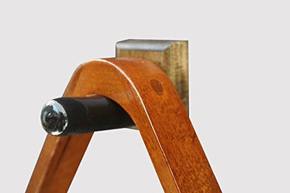 Standard Pool and Billiards Rack Wall Mount (Made In The USA) (Aged) - color: Aged