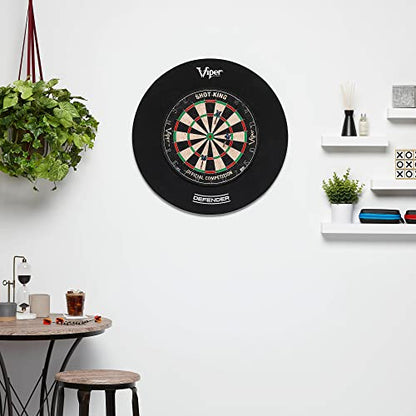 Viper Defender Backboard & Sisal/Bristle Steel Tip Dartboard Bundle - style: Backboard Surround Only (No Dartboard)