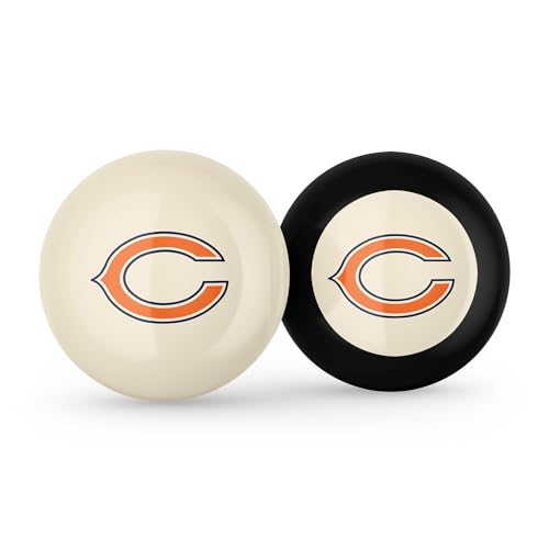 Imperial NFL Logo Cue Ball & 8 Ball Combo Set - color: Chicago Bears, White