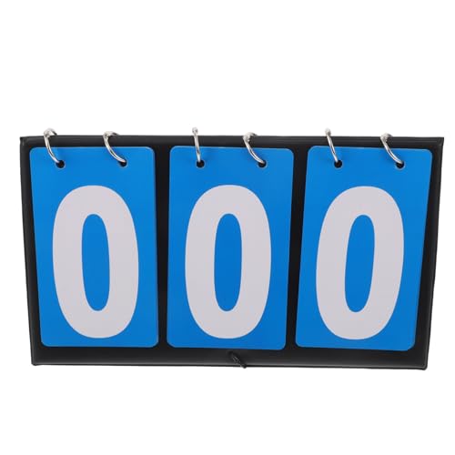 VICASKY Portable Flip Scoreboard for Basketball and Soccer with High Visibility Three-Digit PVC Display, Accurate Scoring Tabletop Scorekeeper for Sports Events and Multi-Sport Games