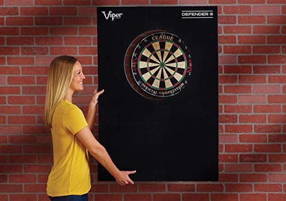 Viper Defender III Backboard & Sisal/Bristle Steel Tip Dartboard Bundle - style: Premium