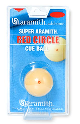 Aramith Super Pool Cue Ball 2 1/4" with Red Circle in a Blister