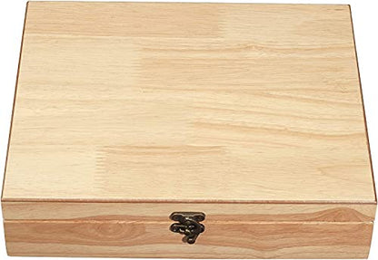 WE Games 12 Number Shut the Box Board Game- Natural Wood Box with Lid - color: Natural Wood