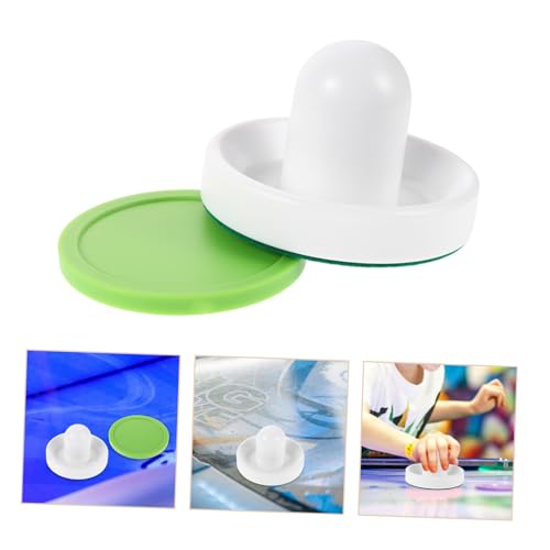 Alasum 1set Tabletop Hockey Game Parts Pusher Pucks Felt Pads Pucks for Authentic Indoor Entertainment Improve Skills Coordination
