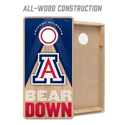 YouTheFan NCAA 2' x 4' Slogan Series Professional Wood Cornhole Game - color: Arizona Wildcats