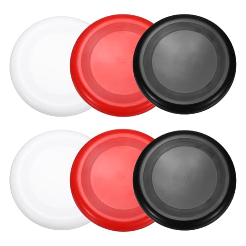 Soft Flying Disc, Sports Flying Discs All Ages Outdoor Flying Disc Training Playing Lightweight Durable - color: White/Red/Black