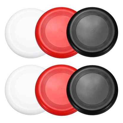 Soft Flying Disc, Sports Flying Discs All Ages Outdoor Flying Disc Training Playing Lightweight Durable - color: White/Red/Black