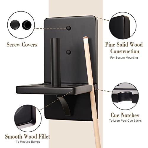 Pool Chalk Holder Cone Chalk Holder Wall Mounted Pool Chalk Holder Pool Table Chalk Holder Pool Table Accessories Black