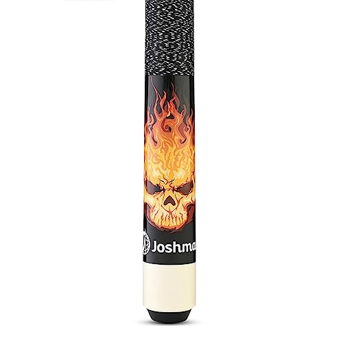 Joshmar Pool Cue Stick 58" – 2-Piece Canadian Maple Billiard Cue 19oz, 13mm Tip, Includes Hard Case, Glove & Chalk – Complete Set for Beginners, Adults & Gift