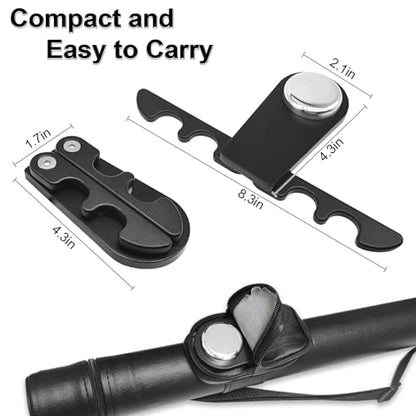 Portable Pool Stick Holder - Weighted 4-Cue Claw Holder for Billiard Table, Black - color: Black