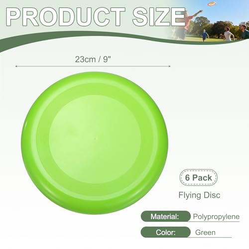 Soft Flying Disc, Sports Flying Discs All Ages Outdoor Flying Disc Training Playing Lightweight Durable - color: Green