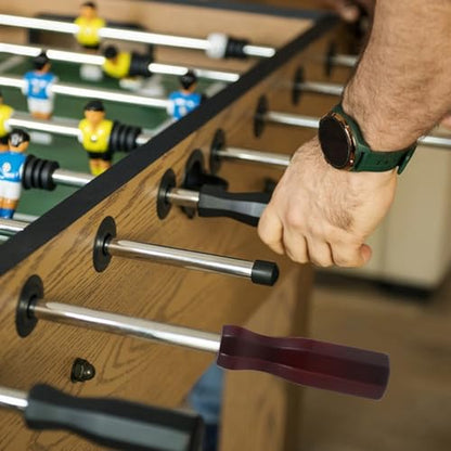 PartyKindom Wood Foosball Table Replacement Handles Ergonomic Comfortable Grip Solid Wood Soccer Table Parts Easy to Replace Foosball Handles