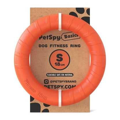 PetSpy Dog Ring Toy – Flying Ring for Outdoor Play, Floating Training & Fetch Toy for Throwing, Catching & Chewers – Durable EVA Flying Disc for Small, Medium & Large Dogs - size: Small To Medium, style: 1 Ring
