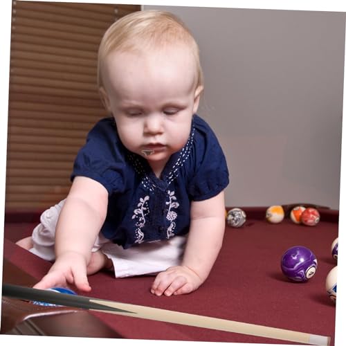 HEMOTON 2Pcs Short Pool Cue Stick Billiard Cue for Lightweight Wood Design for Practice and Tight Spaces Convenient for Pool Table Use