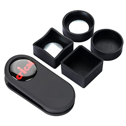 CRICAL Pool Cue Chalk Holder Magnetic Pool Chalk Holder Portable Billiard Holder Round - color: Red