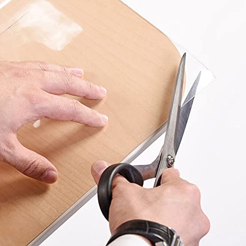 Clear PVC Table Cover - Waterproof, Oilproof, Easy to Clean Wipeable Protector for Kitchen, Dining, Coffee Table - Durable 1.5mm Thick, 100x290cm Size