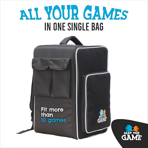 Board Game Bag: Ultimate Backpack, Travel Organizer, Storage & Carrying Case for Board and Tabletop Games - size: Medium