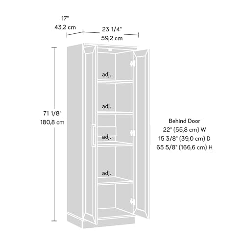 Sauder HomePlus Storage Cabinet/ Pantry cabinets, Dakota Oak finish - color: Dakota Oak