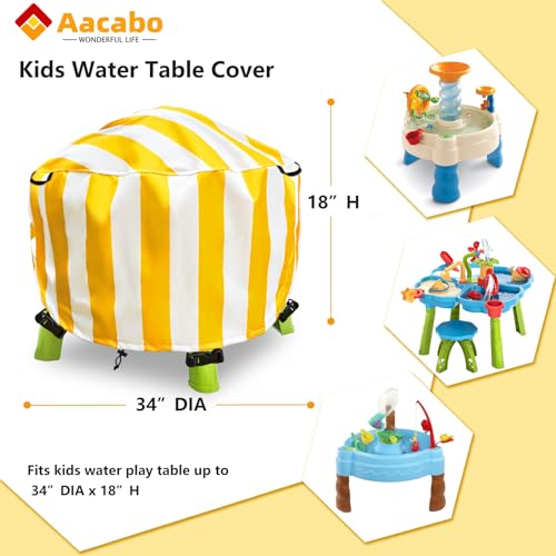 Water Table Cover Spiralin' Seas Waterpark Play Outdoor Sand Water Table Cover 34X34X18 inch-Yellow - color: Yellow
