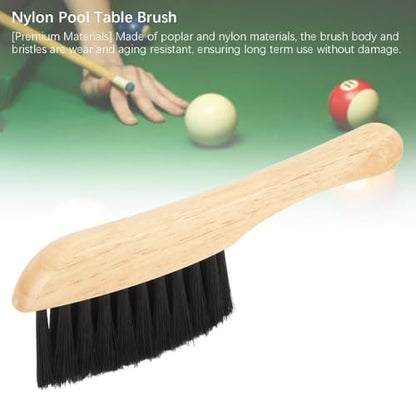 Table Brush – Wooden Pool Table Brush for Felt Cleaning Compact Billiard Table Accessory for Pool Table Cleaning,Dirt and Debris Removal Tool