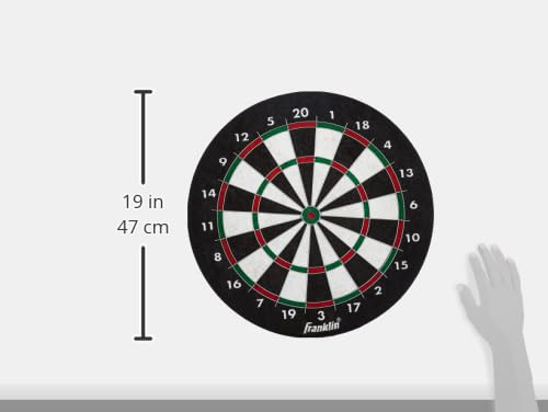Franklin Sports Professional Dartboard - 18" Regulation Size - style: Bristle Dartboard - Wire Dartboard