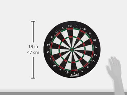 Franklin Sports Professional Dartboard - 18" Regulation Size - style: Bristle Dartboard - Wire Dartboard
