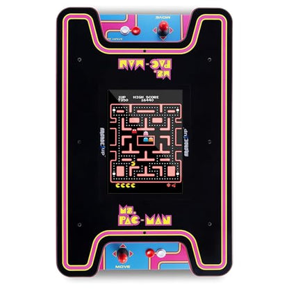Arcade1Up Ms.PAC-MAN Head-to-Head Arcade Machine – Retro Home Arcade Table with 12 Classic Games, Light-Up Control Deck & Real-Feel Joysticks