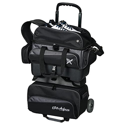 Strikeforce Konvoy 4-Ball Roller Bowling Bag Black/Carbon