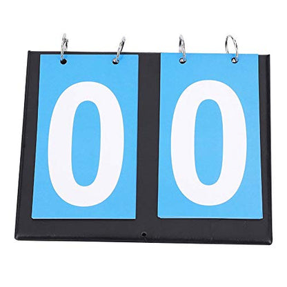VGEBY1 2/3/4 Digit Portable Flip Sports Scoreboard, Portable Table Top Scoreboards for Table Tennis Basketball(2-Digit)