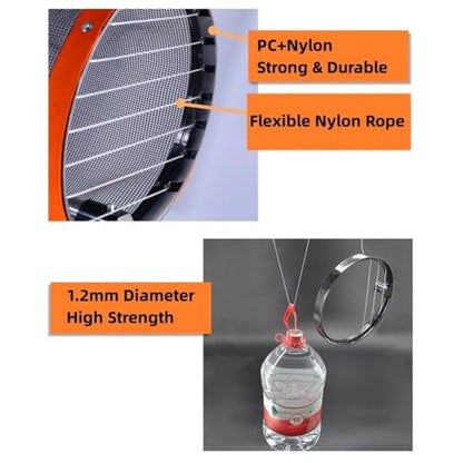 Adjustable Table Tennis Ball Picker, Adjustable Ping Pong Ball Picker Hold Up About 120 Table Tennis Balls, Adjustable Length Table Tennis Ping Pong Balls Collector for Picking and Storage Yellow