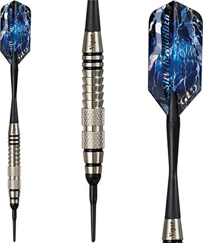 Viper Silver Thunder Soft Tip Darts - size: 18 Grams, style: 2 Knurled Bands