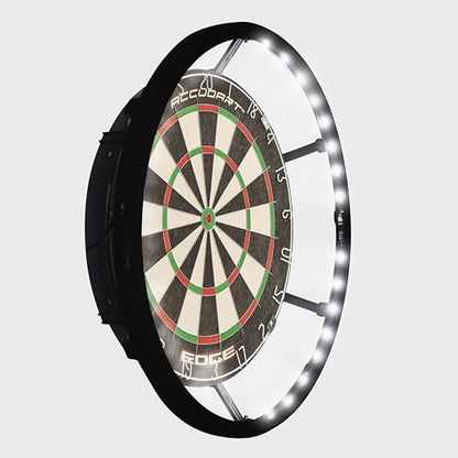 Accudart Vortex LED Surround - Tournament Style - 360 Degree Bright LED Lighting - Fits Traditional 18" Boards - Attaches Together in Minutes