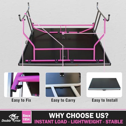 Outdoor Table Tennis Table, 8×4 Ft Foldable & Portable Ping Pong Table Set with 2 Table Tennis Paddles, 3 Balls and Net All Weather Aluminum Ping Pong Table