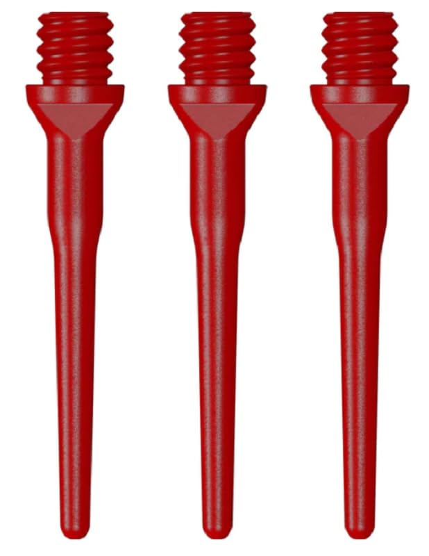 US Darts 250 RED Tufflex II Replacement Soft Tips - Standard Length - 2BA …