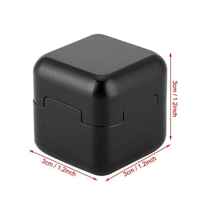 Alomejor Aluminum Portable Mini Magnetic Pool Chalk Holder Billiard Chalk Holder for Billiard Cue Snooker Accessory(Black)