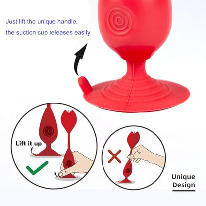 Throwing Dart Toy Set, Indoor Outdoor Game with Suction Cup Base, 7 Pack, for Kids 6+ and Adults, Party Fun