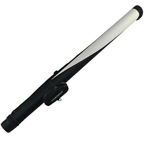 CUESOUL Soocoo Series 2x4/2x2 Hard Pool Cue Case -Holds 2 Cue Butt and 4 Cue Shafts,Four Color Available - color: 1x1-White Black