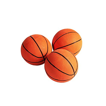 Hall of Games EZ Fold Premium Indoor Arcade Basketball Game with Steel Frame and Polycarbonate Backboard, Dual Shot Electronic Scoring with 6 Size 3 Balls Included, Perfect for Basement Game Rooms - style: Orange (3-Pk Balls)