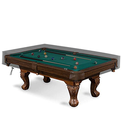amberr Billiard Pool Table Cover,Waterproof Fade Resistant Windproof Scratch Resistant Covers Cover for Pool Table Snooker Billiard Table (Black, 8FT: 100x56x8in) - color: Black, size: 8FT: 100x56x8in