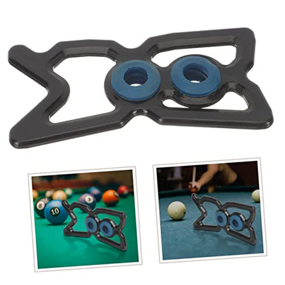 Happyyami Convenient Cue Holder for Billiards Portable Rest Cue Rack Durable Nine Ball Pole Stand Lightweight Bridge Head for Pool Table Easy to Use and Carry