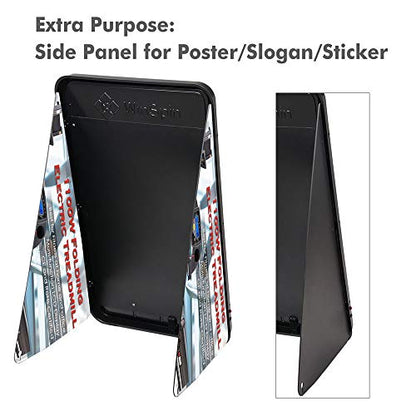 WinSpin 41"x25" Prize Drop Board Foldable Stand Disk Drop Board Game with 12 Playing Pucks for Carnival Tradeshow Party, (with Multi-Colored LED Light)