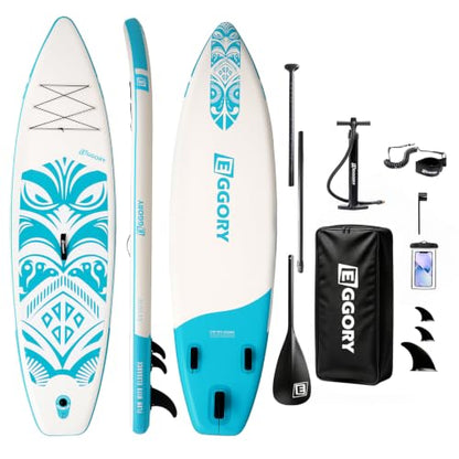 Inflatable Paddle Board,Stand Up Paddle Board Set, Extra Wide SUP Board with Removable Fin, Floating Paddle, Hand Pump, Waterproof Phone Pouch,Traveling Board - color: TT green