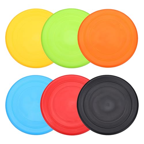 Soft Flying Disc, Sports Flying Discs Outdoor Flying Disc Training Playing-Fitting for(Beach/Backyard/Lawn/Park) - color: Orange/Blue/Red/Black/Yellow/Green