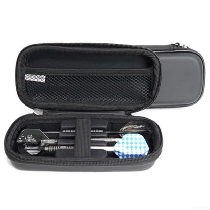 EVA for dart Case Organizer with Tip Holder, Shafts and Flight Storage, Compact Carrying Pouch, Mesh Divider Pocket and Sturdy Handle for Travel or Indoor Games, Black
