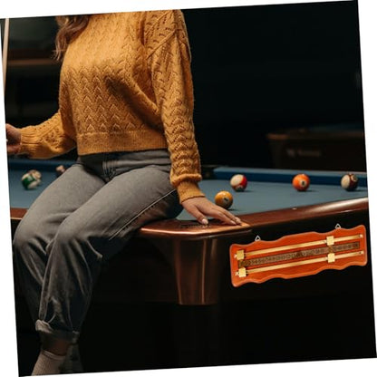 Snooker Billiard Scoreboard Portable Scorekeeper for Game Night Elegant Density Board Metal Construction
