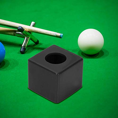 Zerone Billiard Chalk Holder, Secure Fit Pool Cue Tip Lubricator with Portable Design for Billiard Enthusiasts Snooker Lovers and Pool Player (Black)