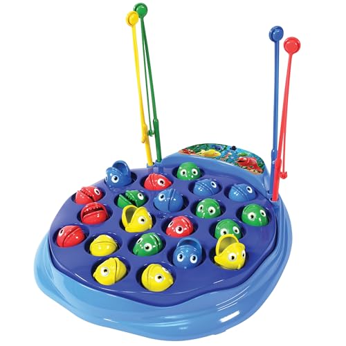 Ambassador Games: The Fishing Game - Classic Animated Arcade-Themed Game, Use The Rod to Catch Spinning & Chomping Fish, Kids Ages 3+, 2-4 Players - style: Fishing
