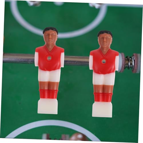 POPETPOP 4Pcs Football Player Figurines Durable Replacement Parts for Foosball Table Red Blue Easy Installation Soccer Foosball Table Accessories